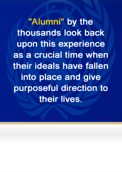 I.O.O.F. Alumni by the thousands look back upon this experience as a crucial time when their ideals have fallen into place and give purposeful direction to their lives.