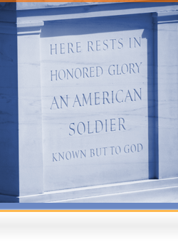 Tomb of the Unknown Soldier at Arlington National Cemetery.